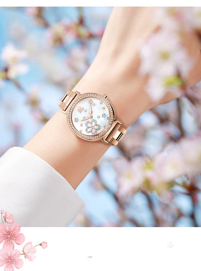 Reloj de Cuarzo para Mujer con Correa de Acero y Diamantes - Image 10