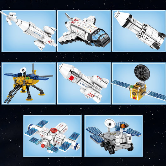 Kit de Construcción Cohete Espacial - Bloques Armables Educativos - Image 4