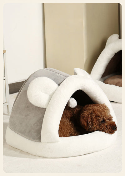 Cama Cueva Térmica para Gatos y Perros Pequeños - Refugio Acogedor - Image 15