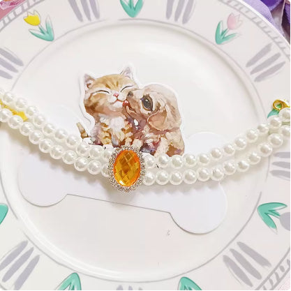 Collar Colgante Gota de Agua con Conejo para Mascotas - Image 17