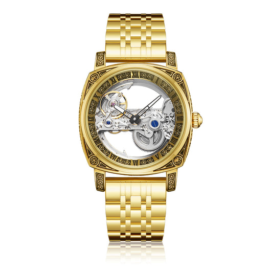 Reloj Mecánico Automático Vintage con Esfera Luminosa y Relieves - Image 28