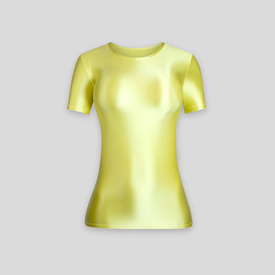 Playera Ajustada de Manga Corta en Spandex para Mujer - Image 10
