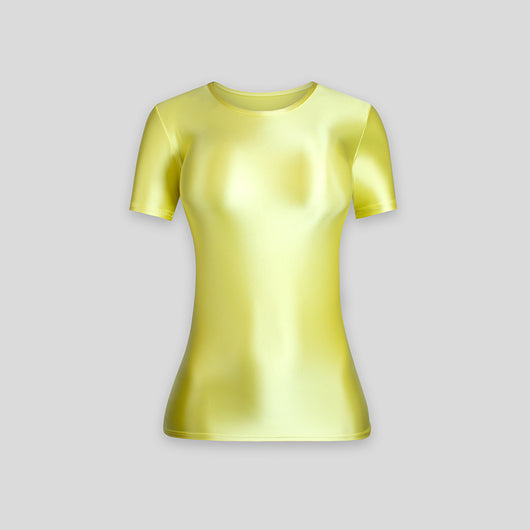 Playera Ajustada de Manga Corta en Spandex para Mujer - Image 10