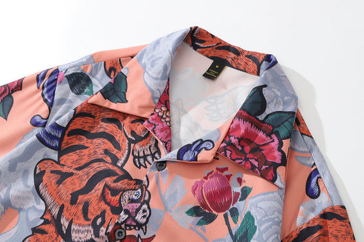 Camisa Retro Estampado Floral para Hombre - Image 17