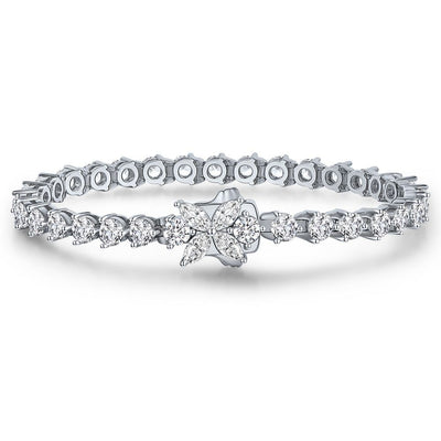 Pulsera de Plata Esterlina 925 con Diamantes de Imitación de Alto Brillo - Image 8