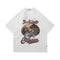Camiseta Manga Corta con Estampado Retro Paisajista para Hombre