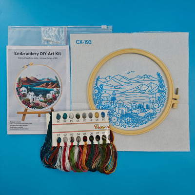 Kit de Bordado Europeo Primavera-Verano: Colección Montaña y Costa - Image 13