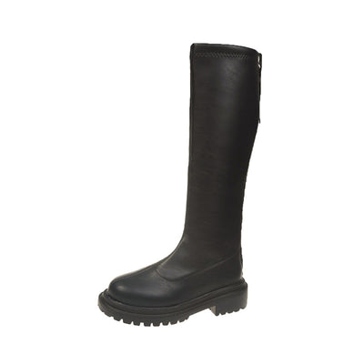 Botas Altas Blancas con Suela Gruesa Estilo Caballero - Image 4