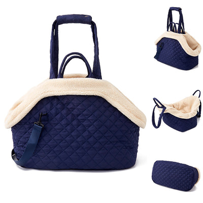 Bolsa Transportadora Acolchada para Mascotas Estilo Coreano Otoño-Invierno - Image 20