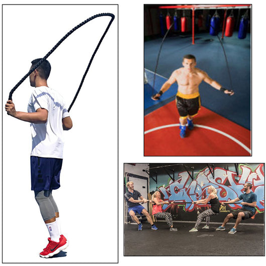 Cuerda de Batalla para Entrenamiento de Potencia y Fitness en Casa - Image 11