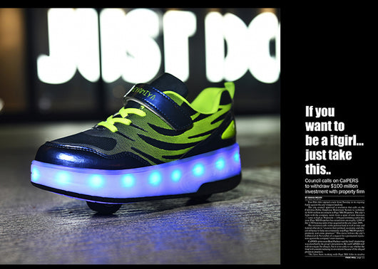 Patines Heelys LED Recargables con Ruedas Luminosas para Niños y Niñas - Image 10