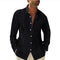 Camisa Casual de Lino y Algodón con Bolsillo en Solapa para Hombre