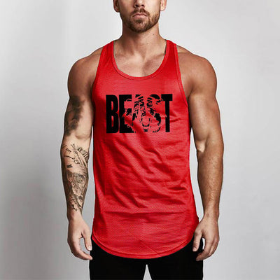 Camiseta Fitness Slim Fit para Hombre - Musculosa Deportiva Mesh - Image 4
