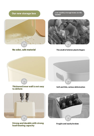 Caja de Almacenamiento Grande con Tapa para Ropa y Accesorios - Diseño Crema - Image 17