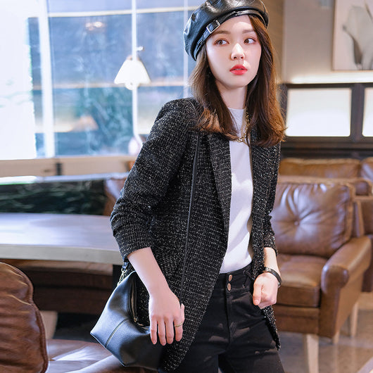 Blazer de Cuadros para Mujer en Lana Premium - Image 3