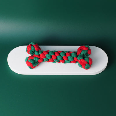 Juguete Dental Navideño para Perros con Cuerda de Algodón - Image 10