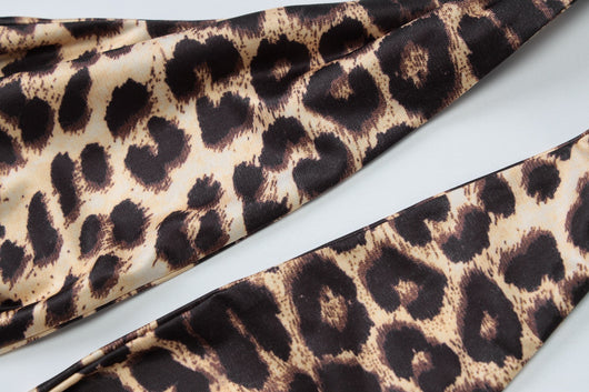 Chaleco Cardigan Corto Estampado Leopardo con Halter para Mujer - Image 28