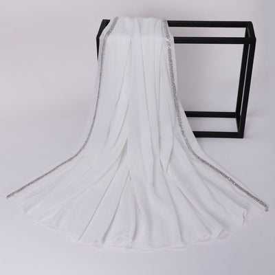 Pañuelo Casual de Chifón Liso para Mujer - Image 20