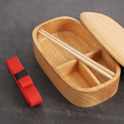 Lonchera de Madera Portátil - Una o Dos Capas