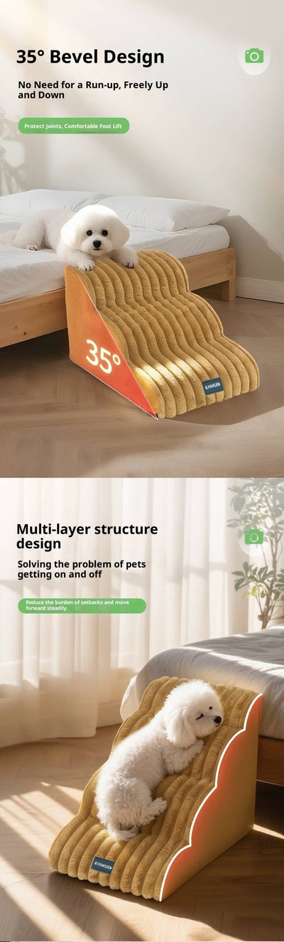 Escaleras de Esponja para Mascotas - Removibles, Lavables y Antideslizantes - Image 16