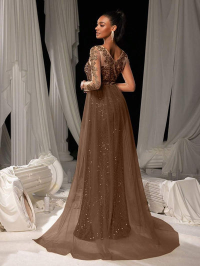 Vestido de Fiesta con Encaje para Mujer - Elegancia Nocturna - Image 14