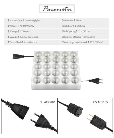 Guirnalda de Luces Navideñas LED Resistente al Agua 220V - Image 6