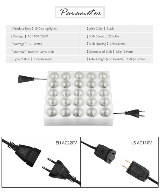 Guirnalda de Luces Navideñas LED Resistente al Agua 220V - Image 6