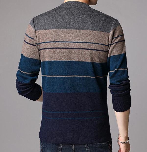 Camiseta Térmica Acolchada de Lana para Hombre - Cuello Redondo