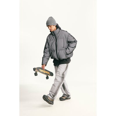 Abrigo de Plumón de Pato Blanco para Invierno con Tecnología Reflectante - Image 4