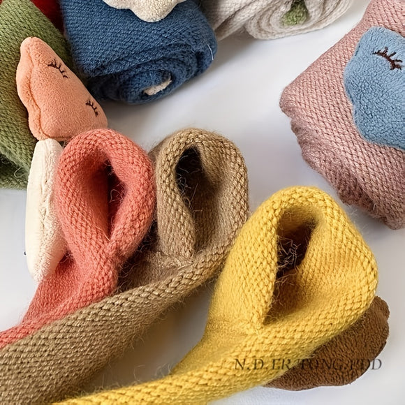 Bufanda Tejida para Niños - Diseño Nubes Suave y Cálida