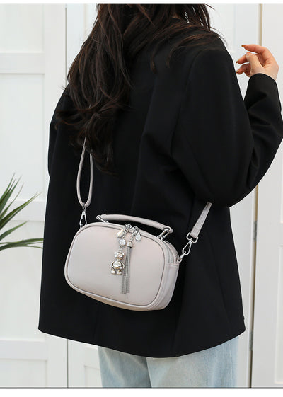 Bolso Cuadrado Pequeño con Costura Decorativa para Mujer - Image 11