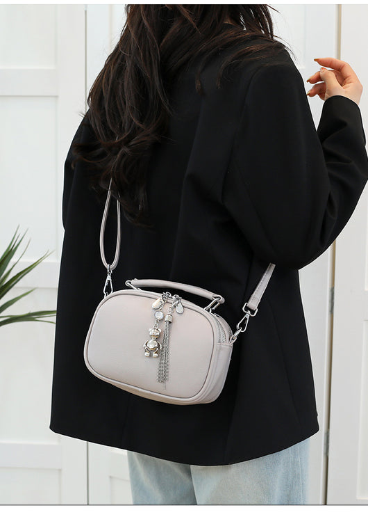Bolso Cuadrado Pequeño con Costura Decorativa para Mujer - Image 11