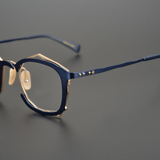 Lentes de Marco Irregular Artesanal con Opción de Graduación - Image 4