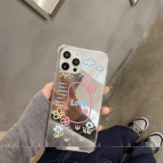 Funda Espejo Floral para Teléfono - Diseño Graffiti Moderno - Image 7