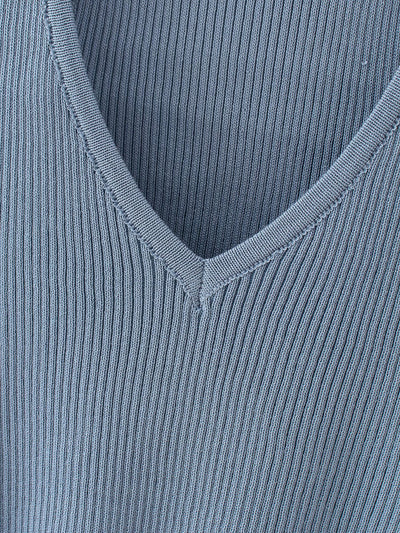 Chaleco Ajustado de Punto con Escote Profundo para Mujer - Image 11