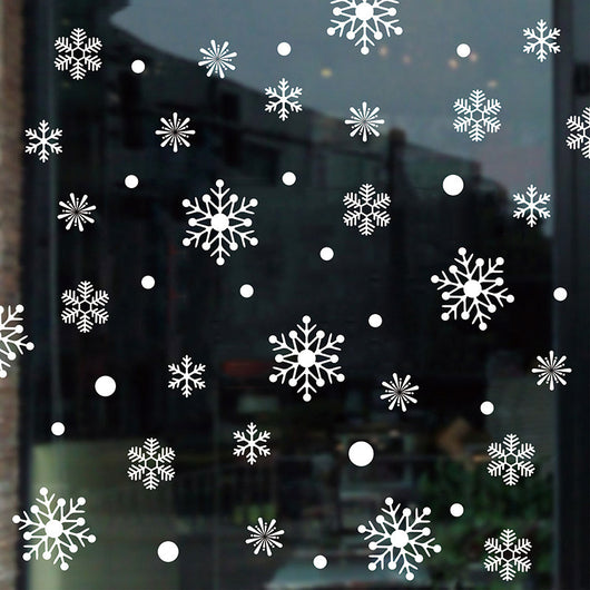 48 Pegatinas Decorativas de Copos de Nieve en Cristal para Navidad - Image 4