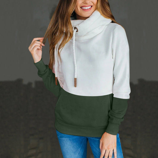 Sudadera con Capucha y Cordones de Contraste para Mujer - Image 6