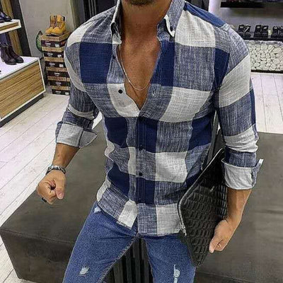 Camisa Clásica de Botones con Manga Larga Estilo Europeo - Image 7