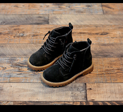 Botas Martin Militares para Niños y Adolescentes - Estilo Negro Clásico - Image 7