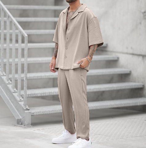 Conjunto de Verano para Hombre: Camisa Casual y Pantalón Coordinado - Image 17