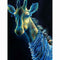 Pintura de Diamantes 5D Cuadrada Completa - Jirafa Azul Relajante