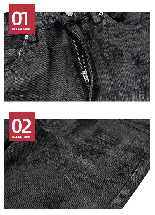 Pantalones Negros de Pierna Ancha con Corte Slim - Image 13