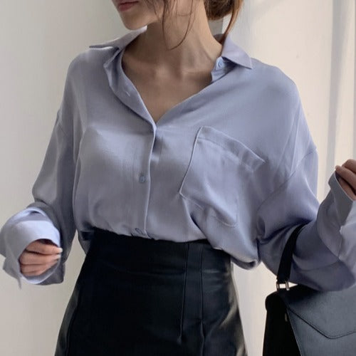 Camisa Retro Antiedad de Manga Larga para Primavera y Otoño - Image 10