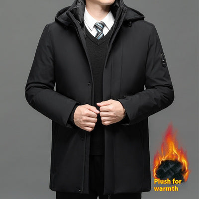 Abrigo de Algodón Grueso Talla Grande para Hombre - Image 7