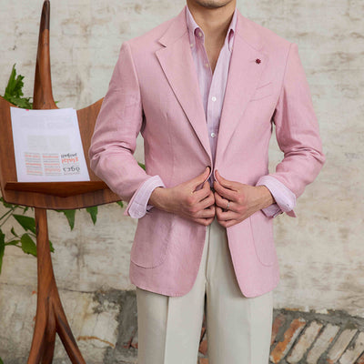 Saco de Lino Semiforro Casual para Hombre