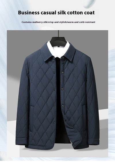 Abrigo Acolchado de Algodón para Hombre - Otoño Invierno - Image 13