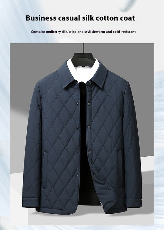 Abrigo Acolchado de Algodón para Hombre - Otoño Invierno - Image 13
