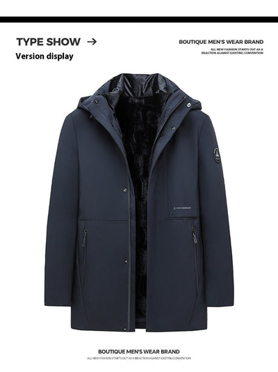 Abrigo de Algodón Grueso Talla Grande para Hombre - Image 25