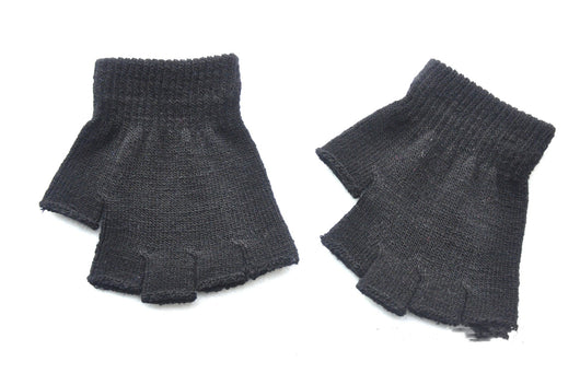 Guantes Tejidos Medio Dedo Color Sólido para Niños - Calidez sin Límites - Image 3