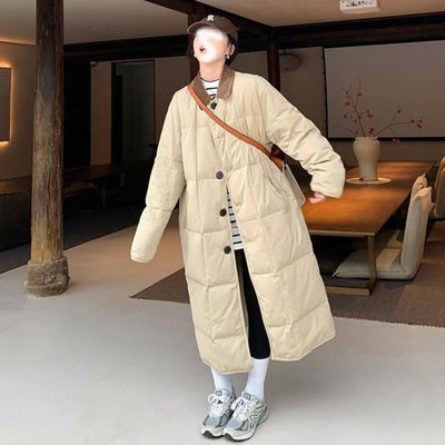 Abrigo Acolchado Mujer Largo Diseño Moderno y Elegante